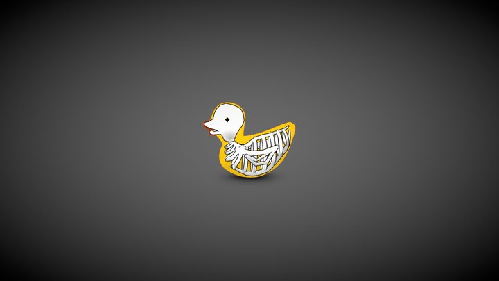 Skeleton of a bathtub duck 3D Model