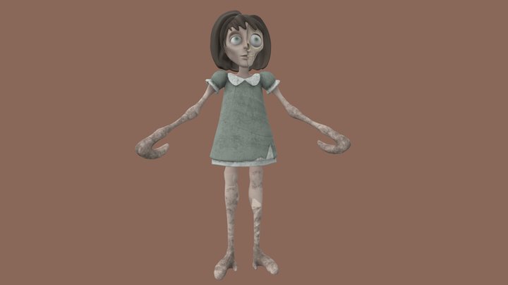 Monster Girl 3D Model