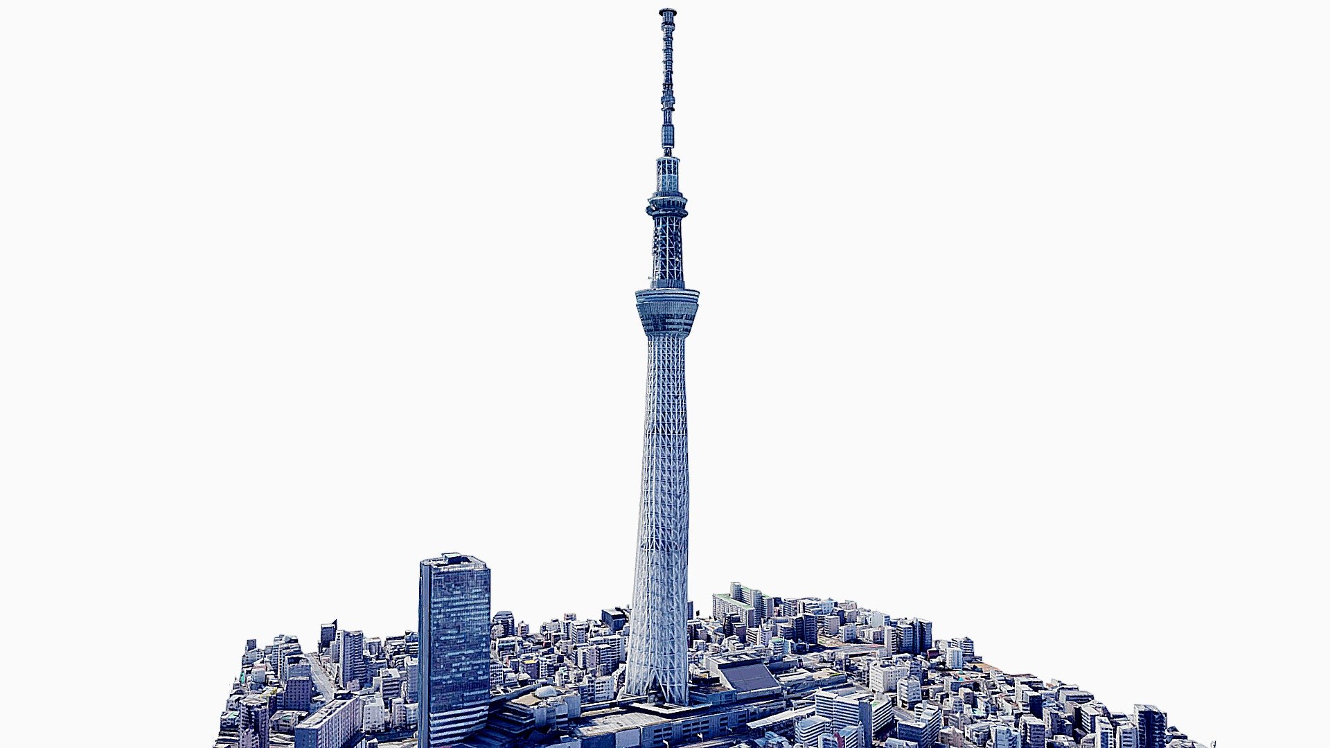 Tokyo Skytree,tower,map,scan,building - 3D model by SENSIET 