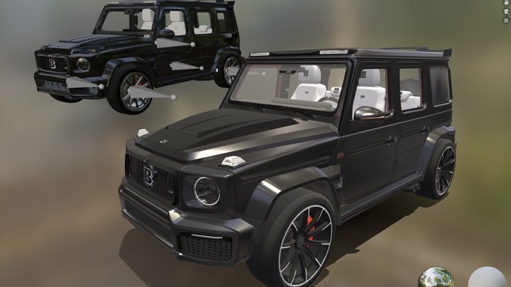 Rigged BRABUS G-Class 3D Model