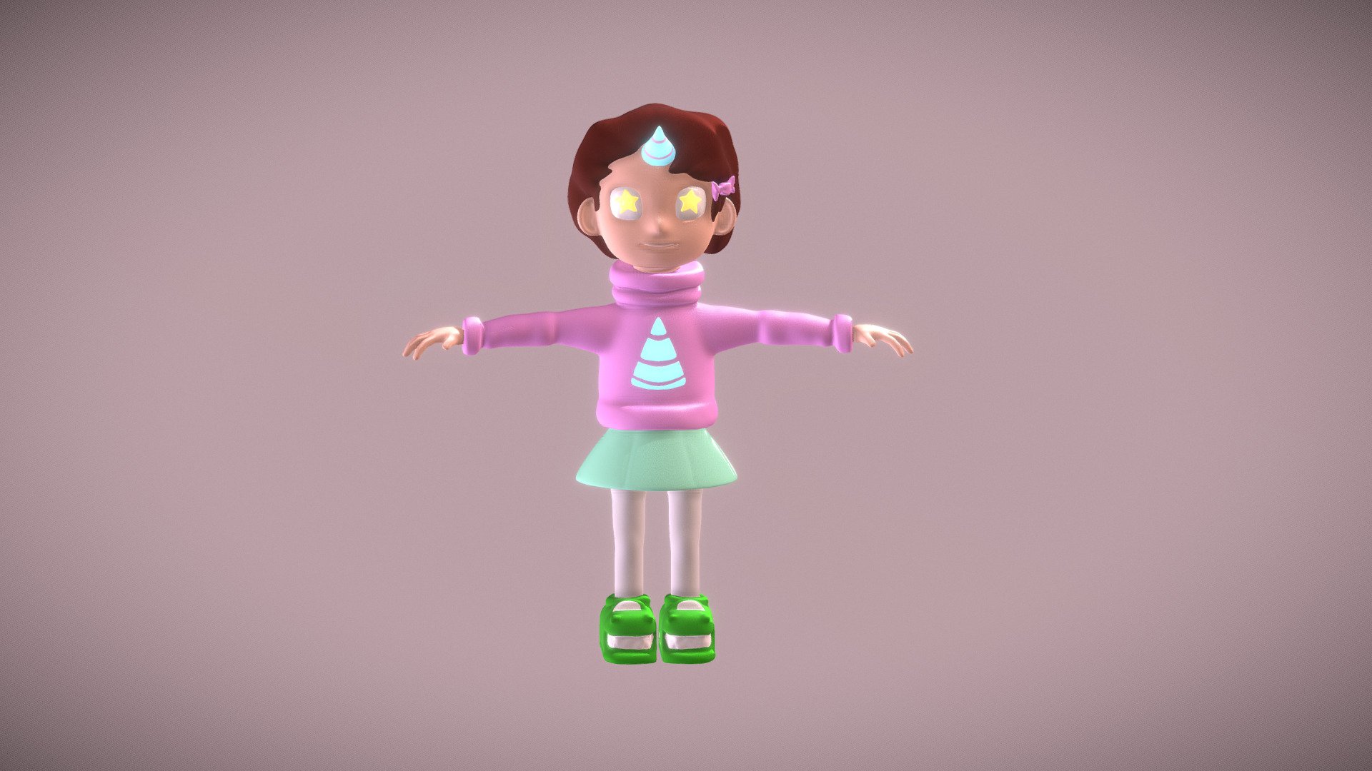 Cabeza de Unicornio T-Pose