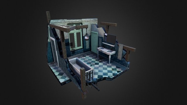 BathroomScene 3D Model