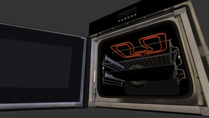 OVEN TEXTURE BAKE TEST lowres 3D Model