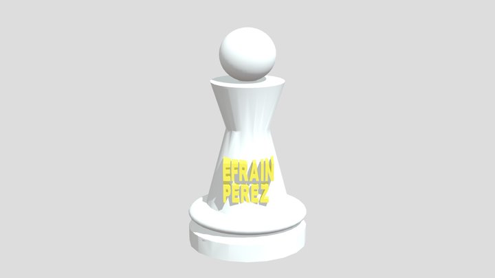 Chess Pawn - Efraín Pérez 3D Model