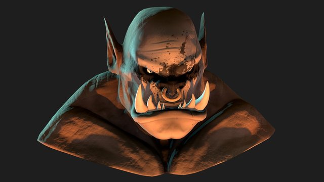 Borgash Headsplitter: Character Bust 3D Model