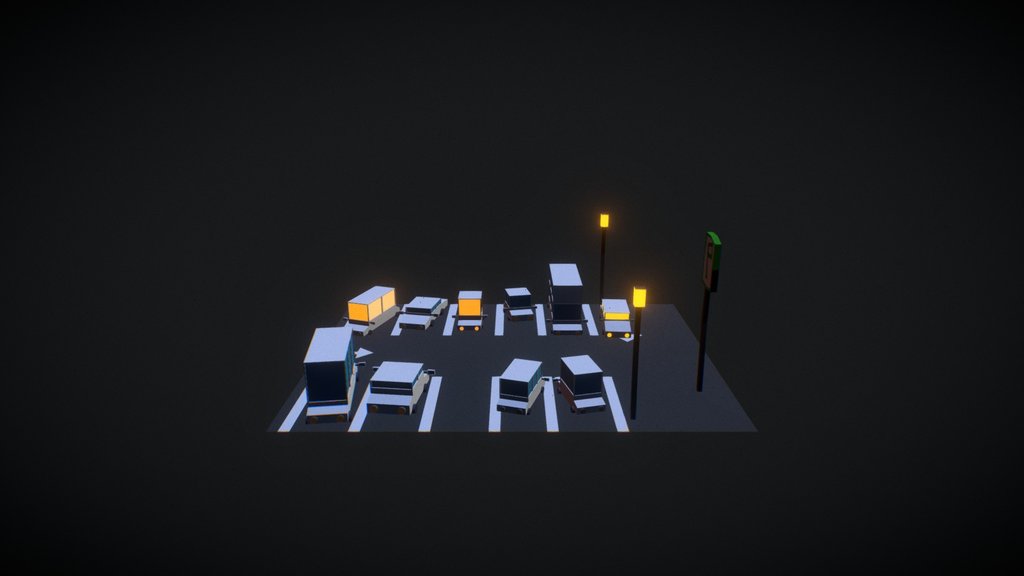Parking Lot with Procedural Car Generator