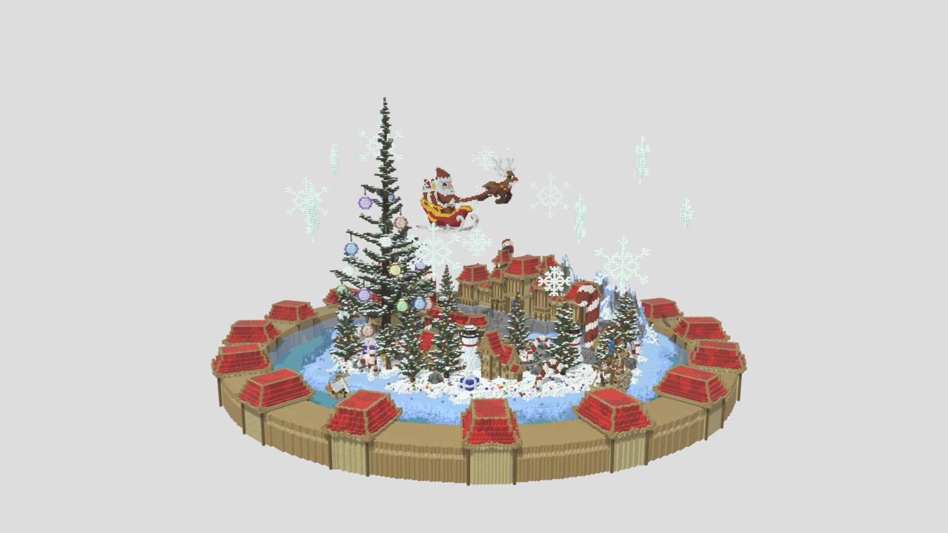 Lobby - Christmas Theme - 3D model by AstrumProjects [5e74694] - Sketchfab