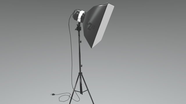 Professional Studio Lighting Softbox 3D Model