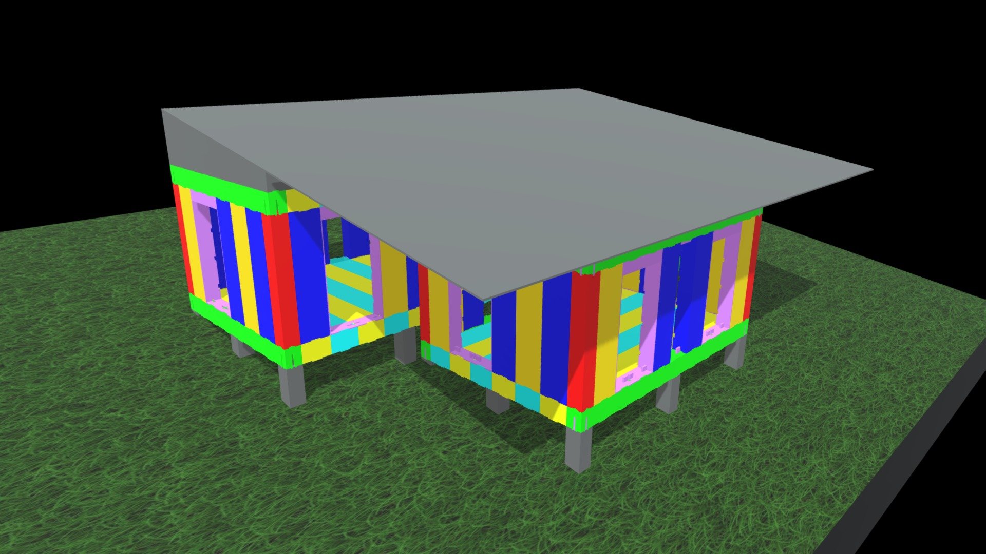 House visualisation 11 (blocks)