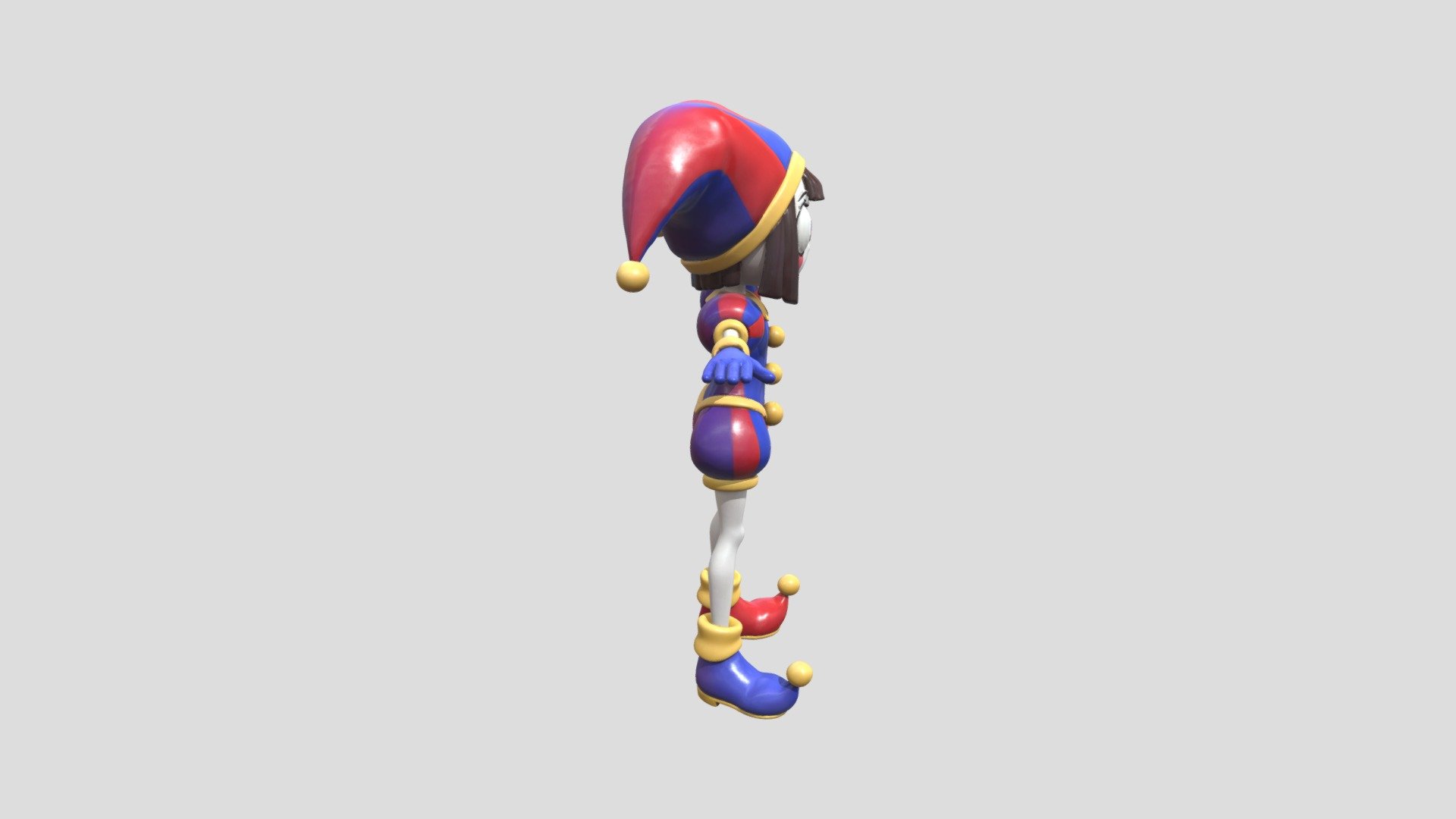 Pomni (Amazing Digital Circus) T-Pose 3D Model - Download Free 3D model ...