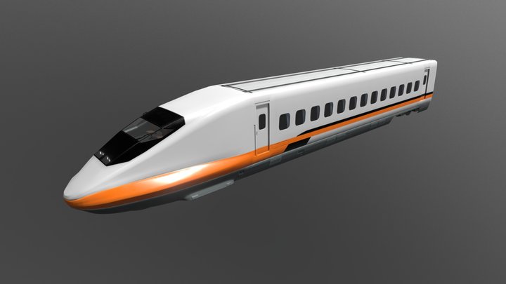 Speed Train 3D Model