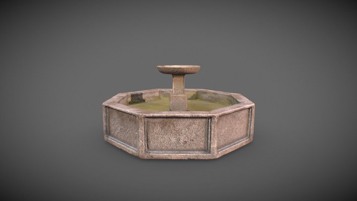 Fuente medieval 3D Model