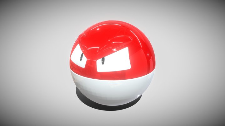 Voltorb and Voltorb Hisuian pokemon high-res 3D model 3D printable