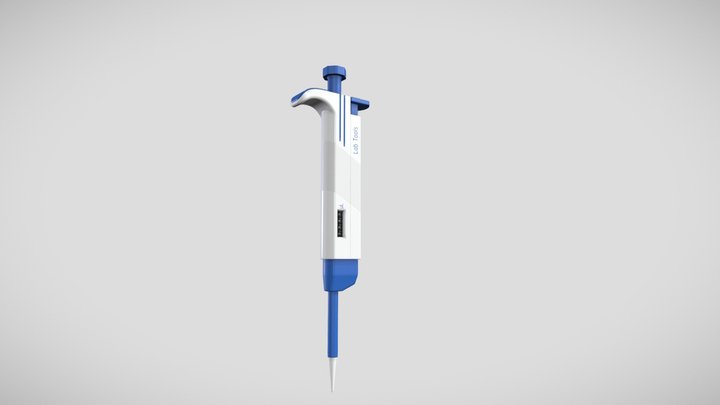 Chemestry / medicine laboratory pipette 3D Model