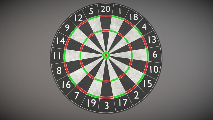 Dartboard 3D models - Sketchfab