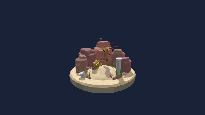 3D Exam Final Composition 3D Model