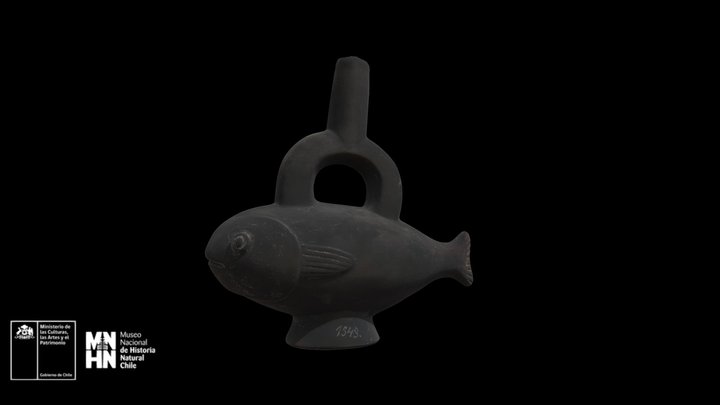 Vasija Chimu con forma de pez. – Modello 3D gratuito STL