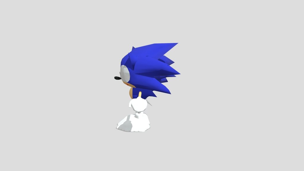 Low poly sonic