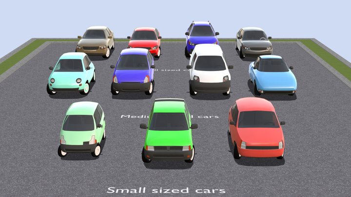 Traffic Car Pack 3D Model