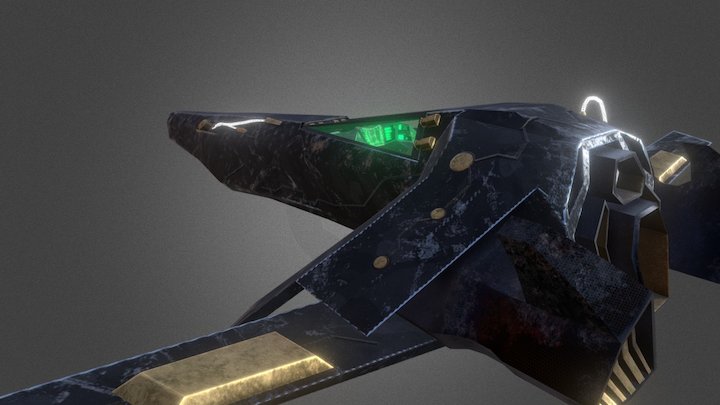 Phantom Raceship 3D Model