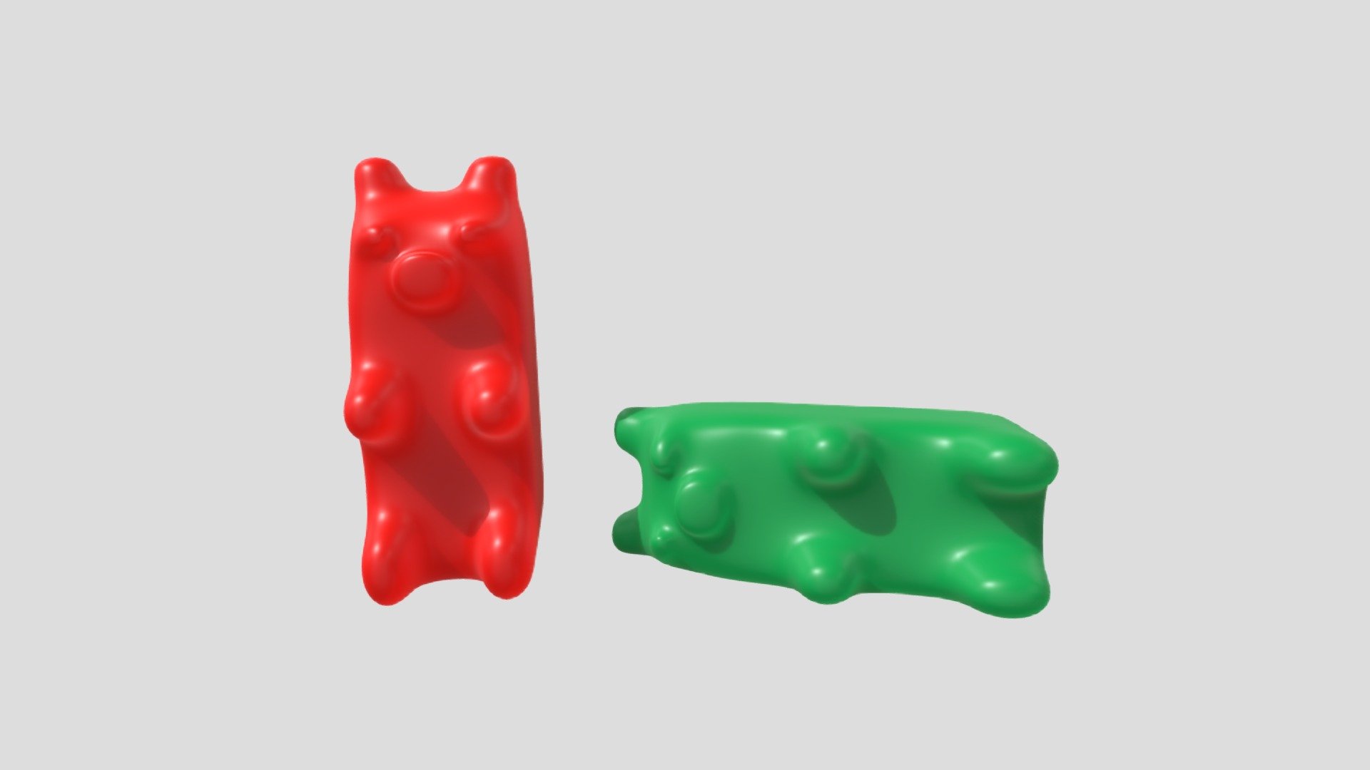 3D model Gummy Bear Pbr VR / AR / low-poly