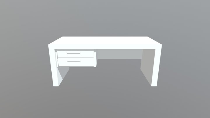 FNaF 1 Desk Textureless 3D Model