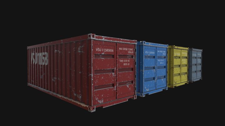 Cargo-container 3D models - Sketchfab