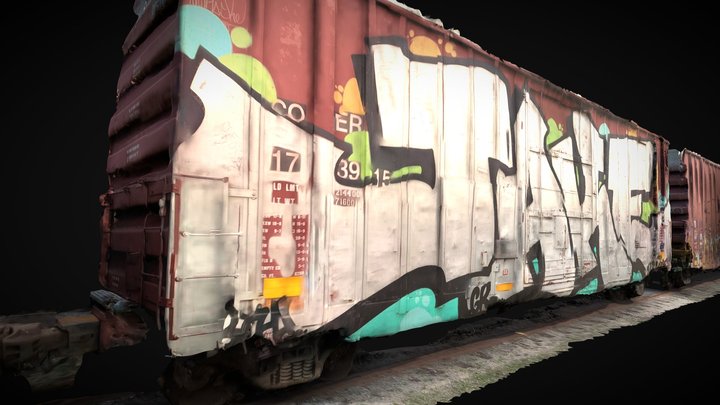 Freight Train - 2 cars [Voyage Perpétuel] 3D Model
