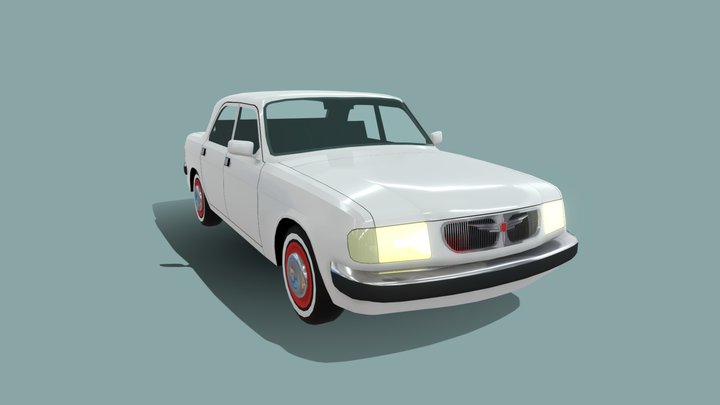 Volga Gaz 3110 LOW POLY 3D Model