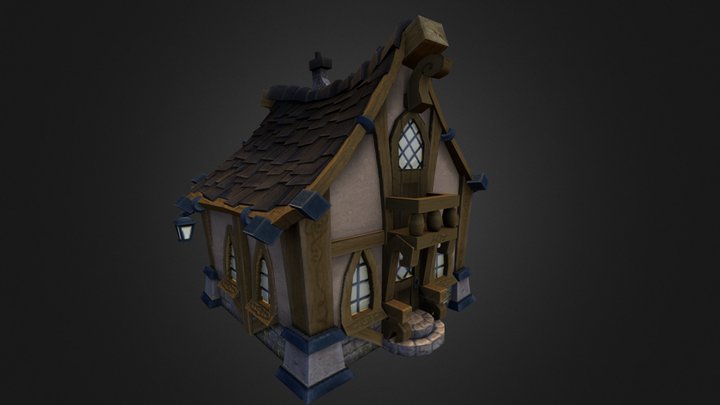 Fantasy House 3D Model