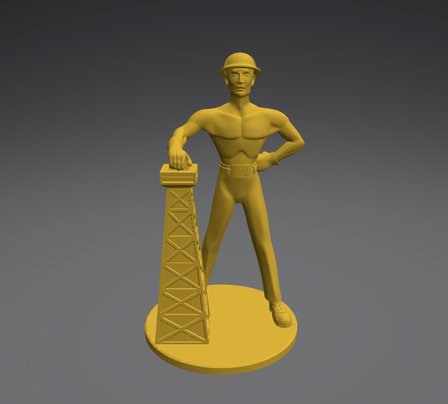 Golden Driller 3D Model