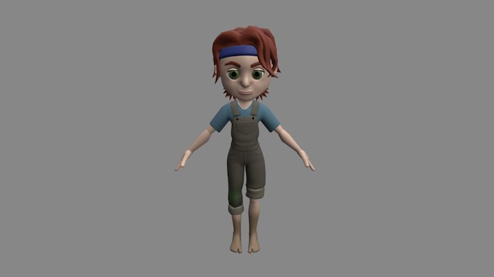 Purdy Jordan Tera T Pose 3D Model