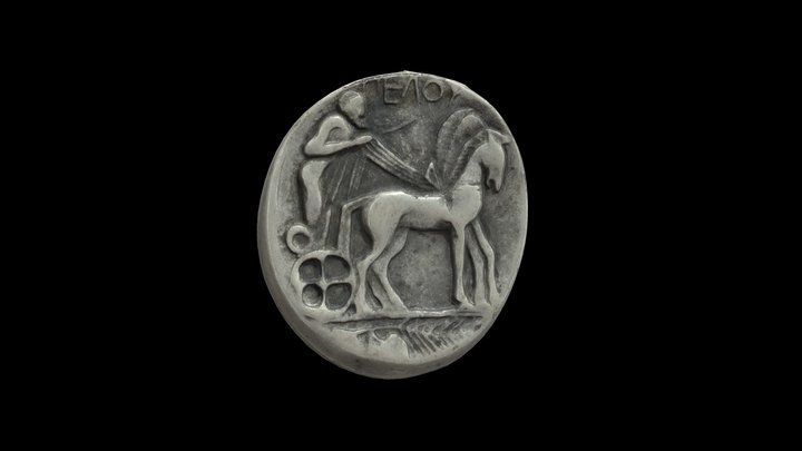 Réplica Tetradracma 3D Model