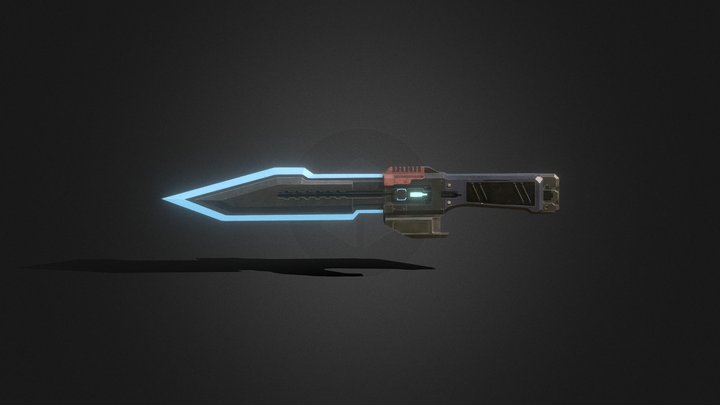 Sci-Fi Knife 3D Model