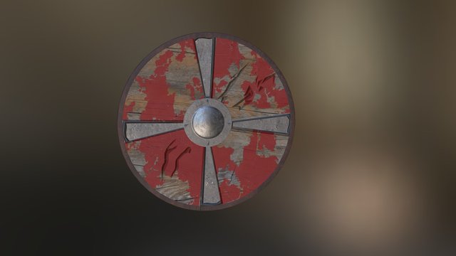 Viking Inspired Shield 3D Model
