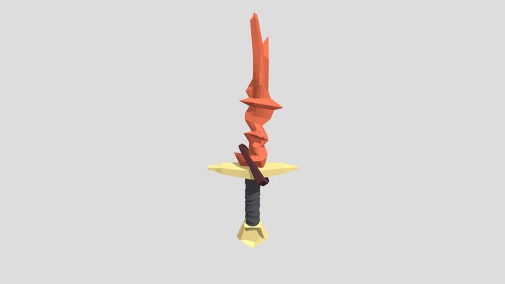 Crystal Sword 3D Model