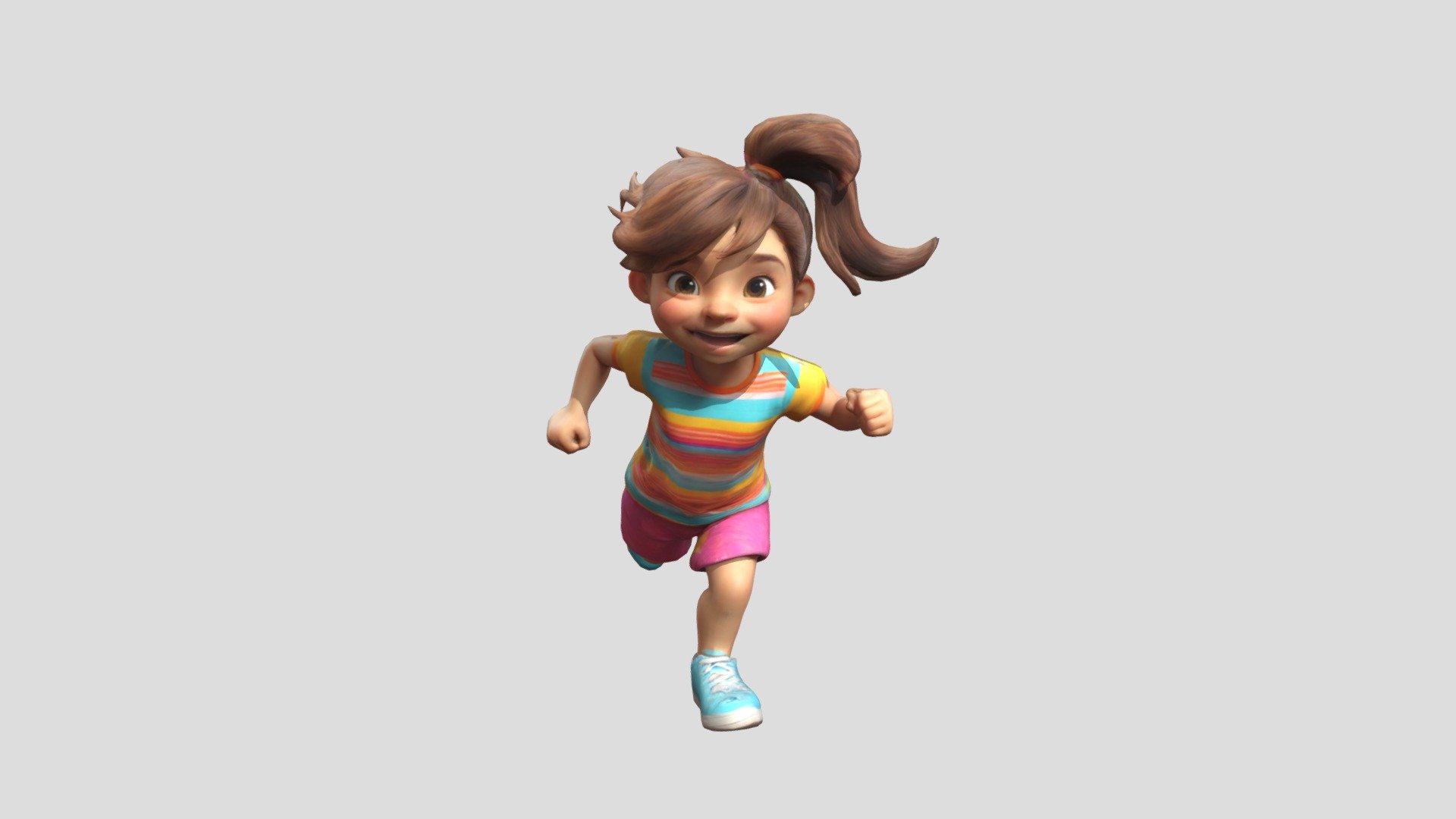 Girl Running - Download Free 3D model by shuhailamustaza [5e82030 ...