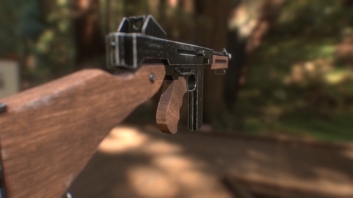 Thompson Gun 3D Model