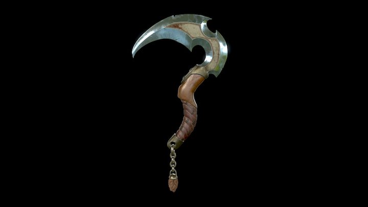 Fantasy Sickle 3D Model