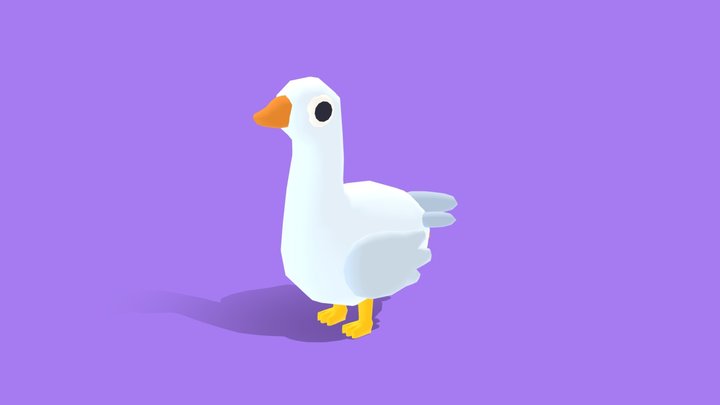 Goose - Quirky Series 3D Model