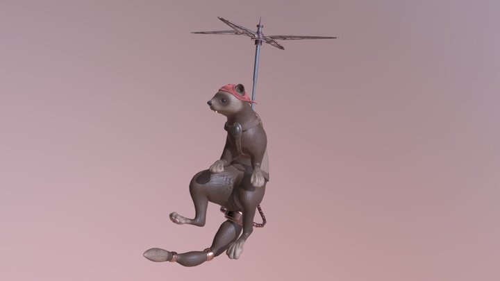 Propeller Ferret 3D Model