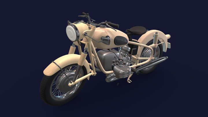 BMW R50/2 WIP 3D Model