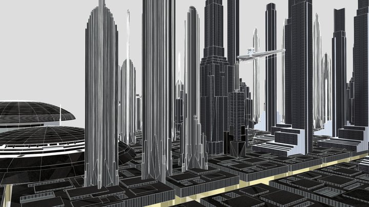 Coruscant city 2.0 – Free 3D Model STL