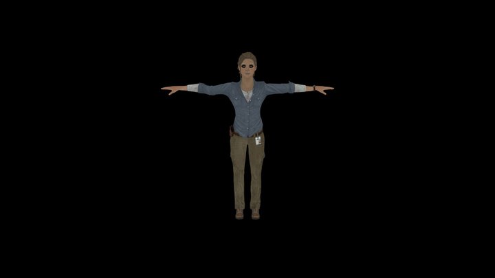 Uncharted 3 Elena – Modello 3D gratuito STL