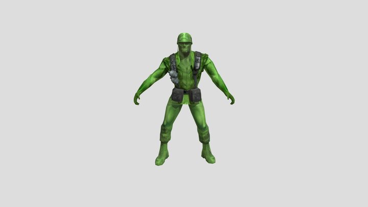 Army Men Sarge's War Sargent Hawk 3D Model