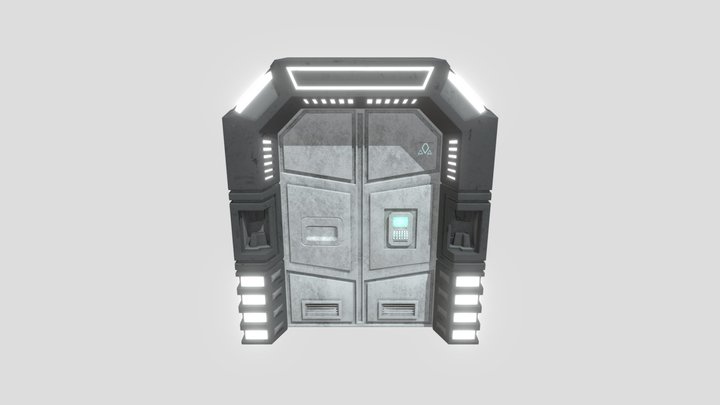 Sci-Fi Door 3D Model