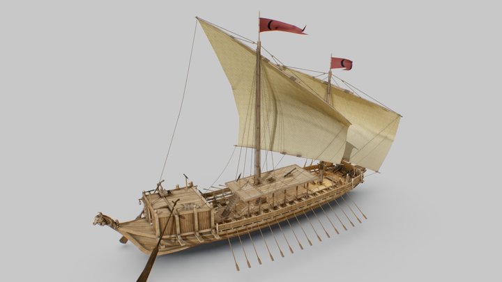 Lancaran (Warships Of Malacca 15th Century) 3D Model