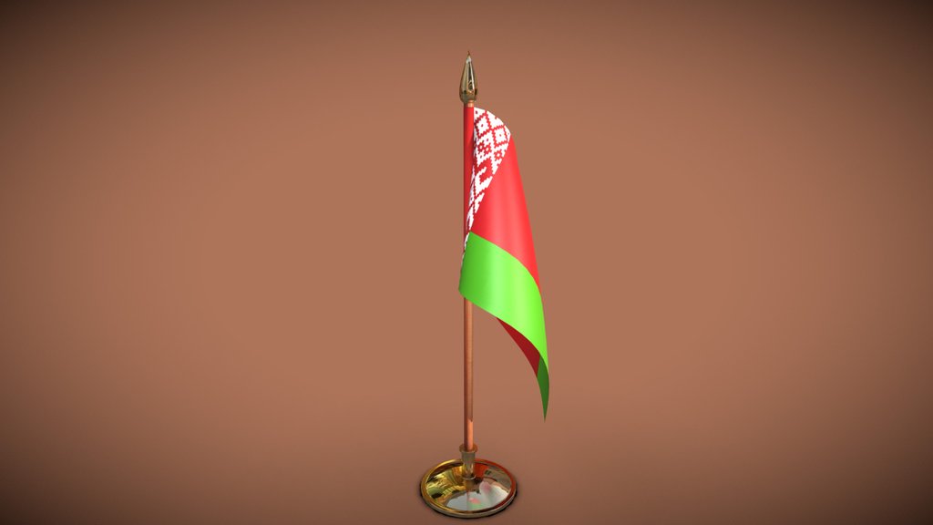 Белорусский флаг. Flag of Belarus.