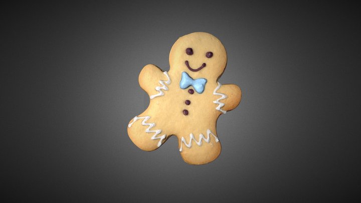Gingerbread Man 3D Model