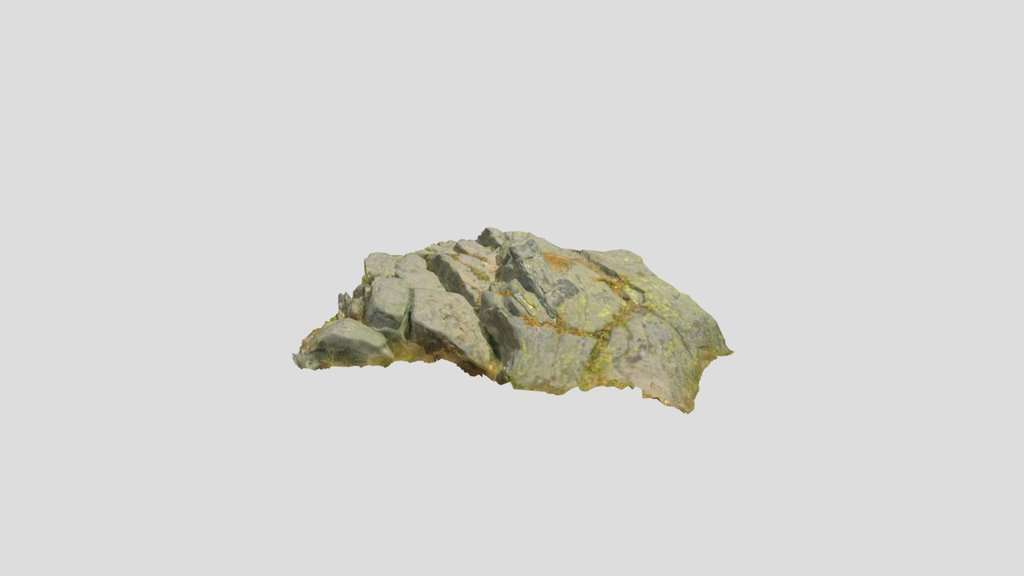 Rock Mounain Grassland Pbr Scan 04